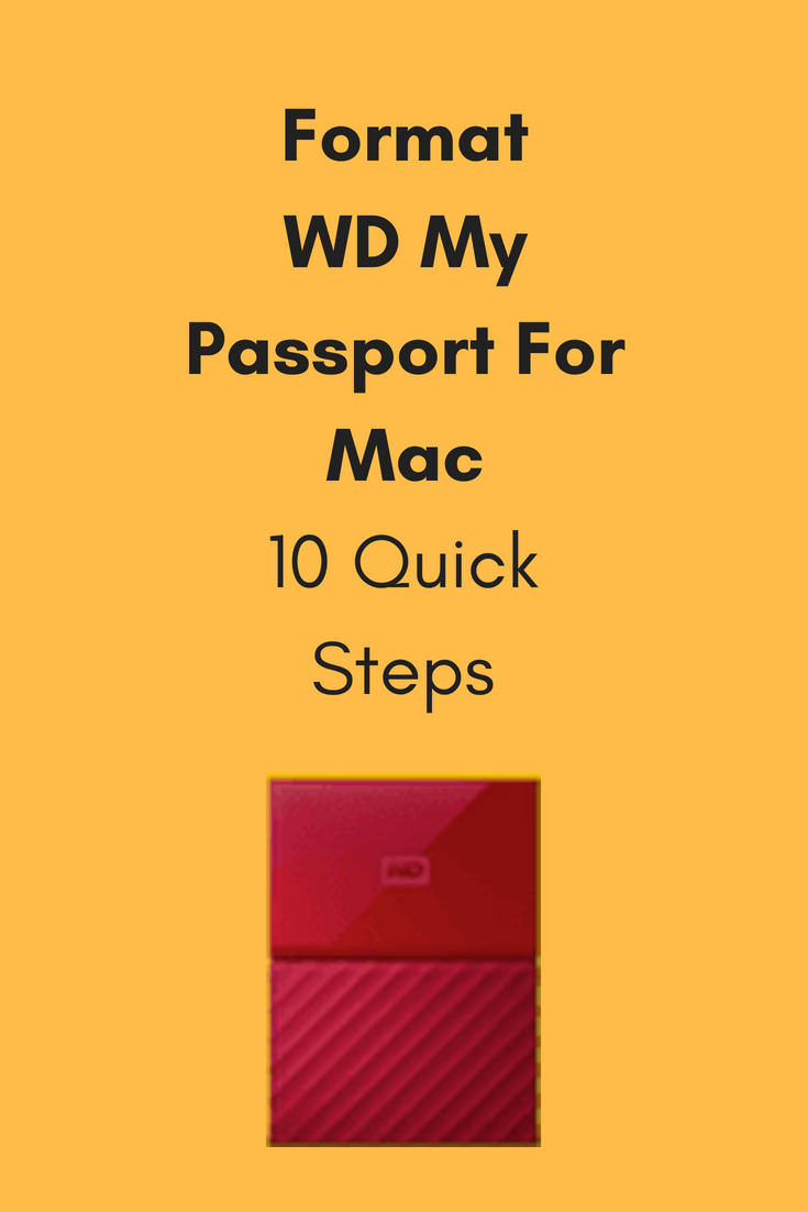 format my wd passport for mac book air